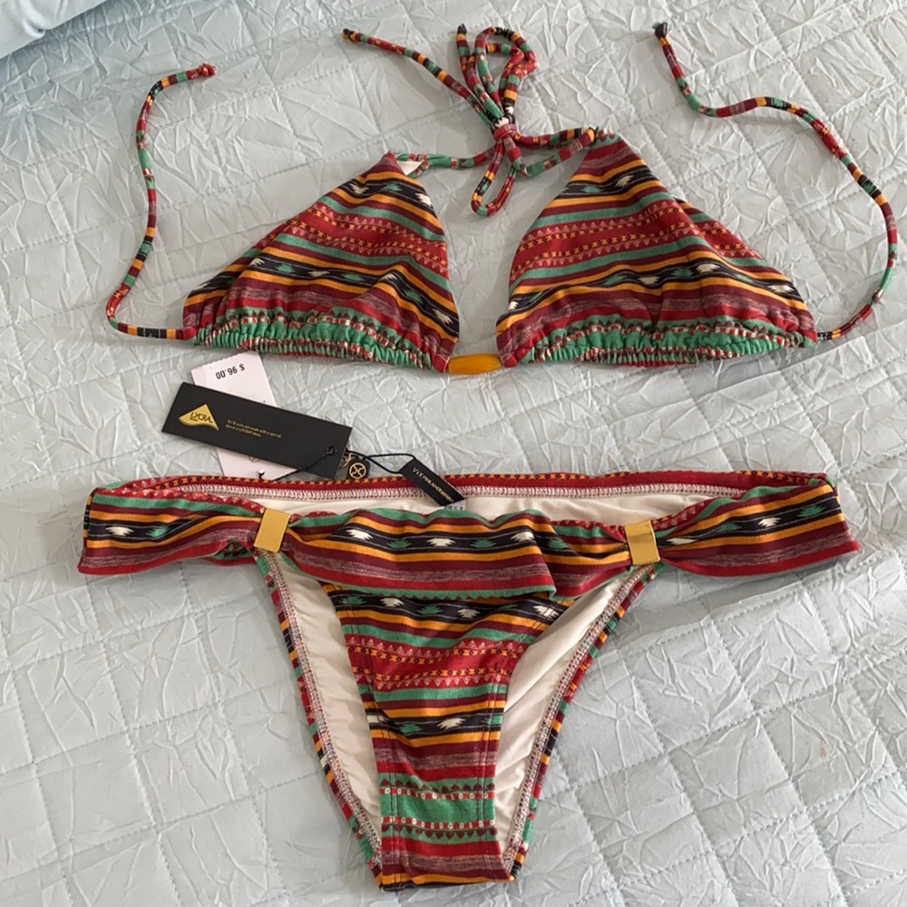 Vix Paula Hermanny tribal bikini sz L
